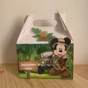 Cotillones Cajita Feliz Mickey Safari