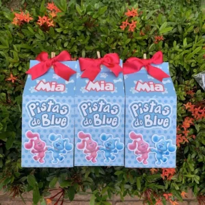 Cotillones Cajita Milk Las Pistas de Blue