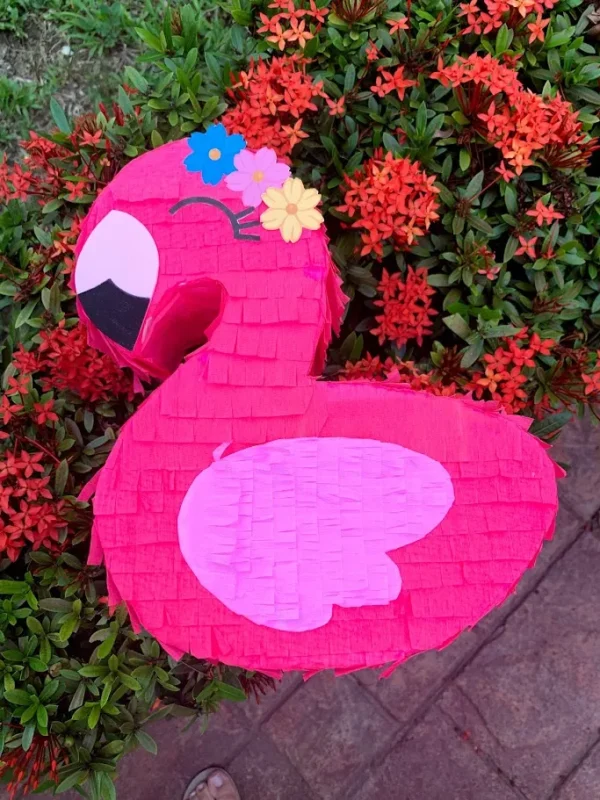 Mini Piñata Flamingo