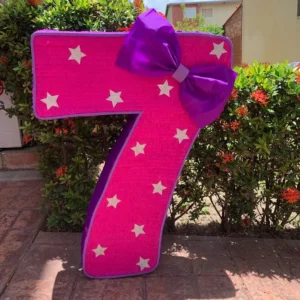 Piñata Numero con Estrellas