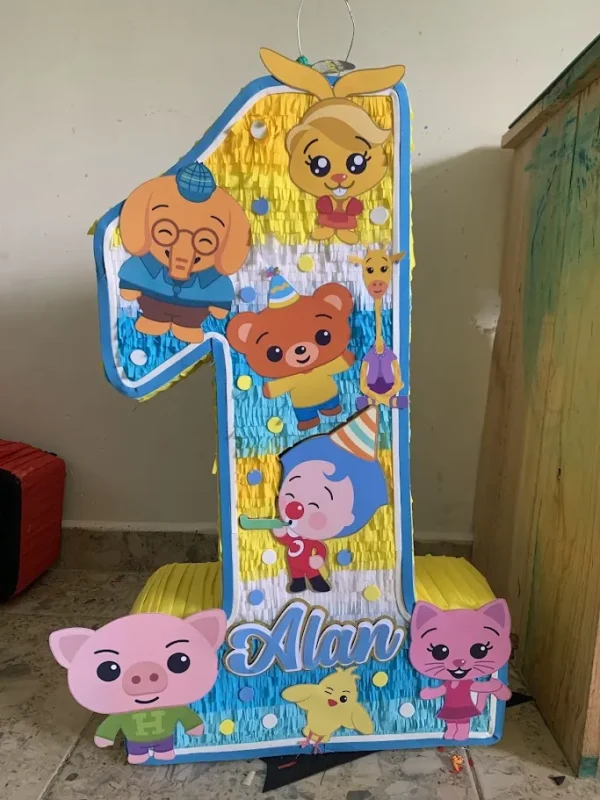 Piñata Numero Plim Plim