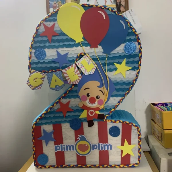 Piñata Numero Plim Plim