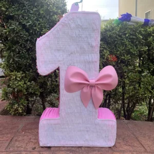Piñata Numero con Lazo