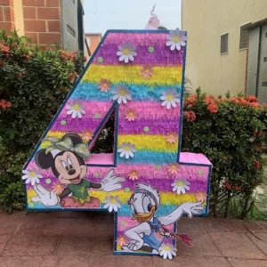 Piñata Numero Minnie y Daisy