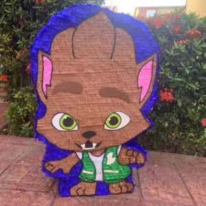 Piñata 2 Caras Lobito SuperMonstruos
