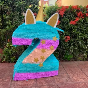 Piñata Numero Unicornio