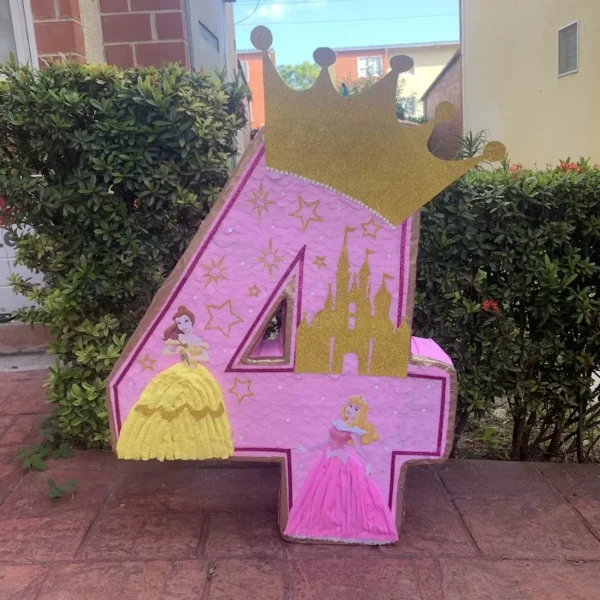 Piñata Numero Princesas Disney