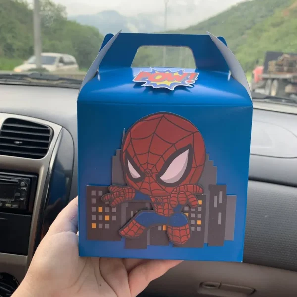 Cotillones Cajita Spiderman